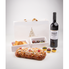 Cabaz de Natal com bebida