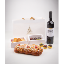 Cabaz de Natal com bebida