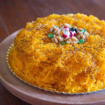 Bolo de Nozes com Fios de Ovos