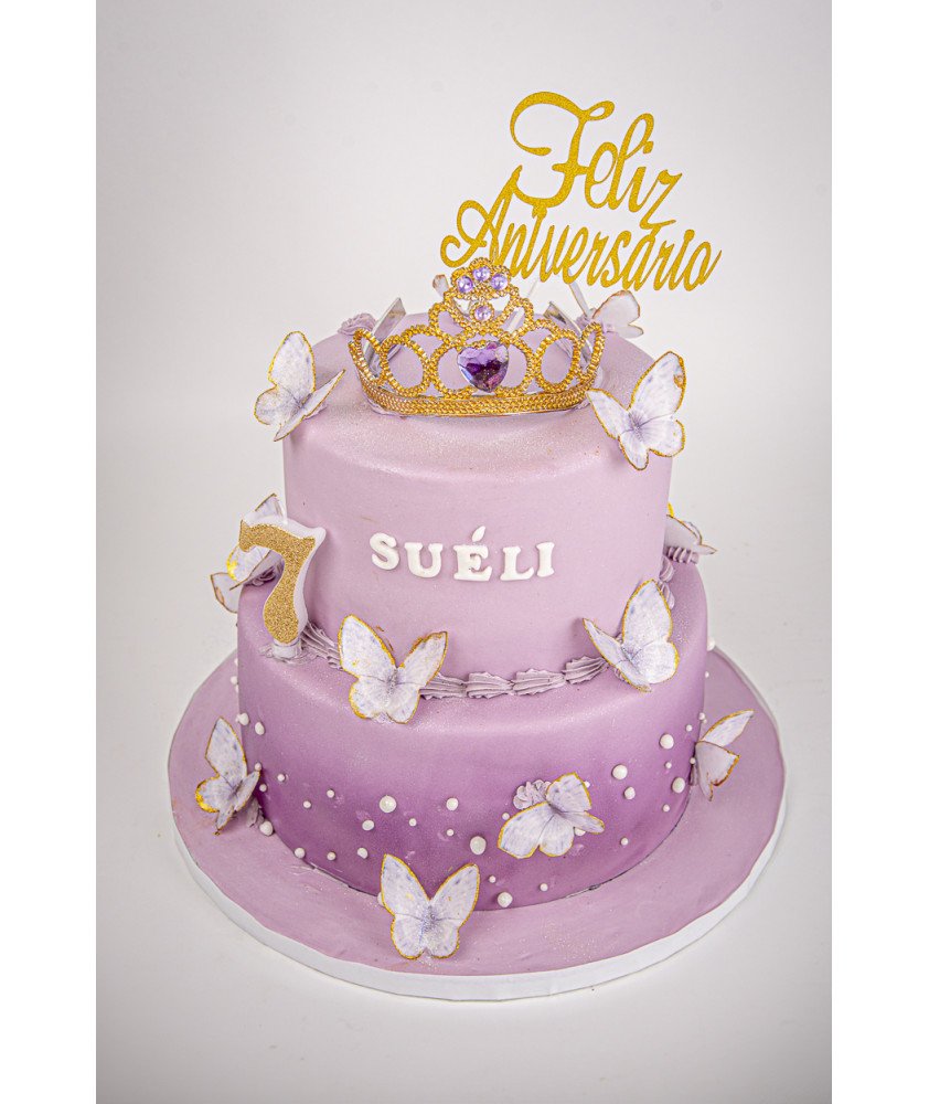 Bolo Princesa das Borboletas