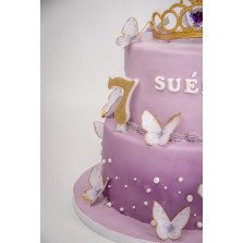 Bolo Princesa das Borboletas