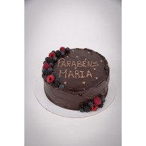 Bolo Chocolate e Frutos...