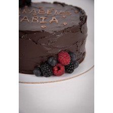 Bolo Chocolate e Frutos Vermelhos