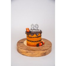 Bolo Naked Chocolate e Frutos Vermelhos