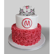 Bolo Princesa Branco e Cor...