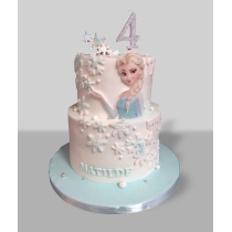 Bolo Frozen Branco 2 andares