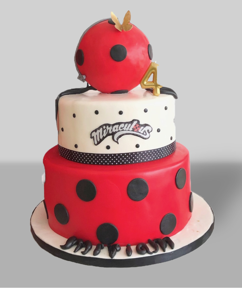 Bolo Lady Bug Miracolous 2 andares