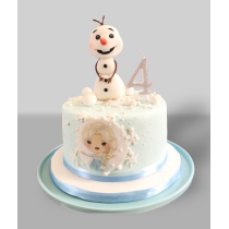 Bolo Frozen com Boneco de...