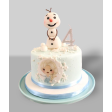 Bolo Frozen com Boneco de Neve Olaf