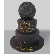 Bolo Guerra das Estrelas Preto