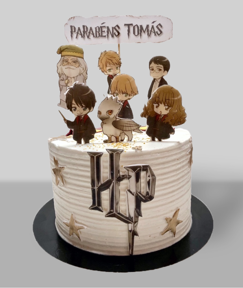 Bolo Harry Potter Branco