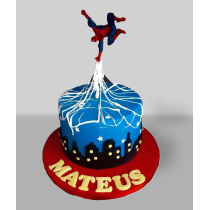 Bolo Homem Aranha com Teias