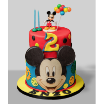 Bolo Mickey Mouse Vermelho...