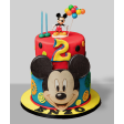 Bolo Mickey Mouse Vermelho e Azul