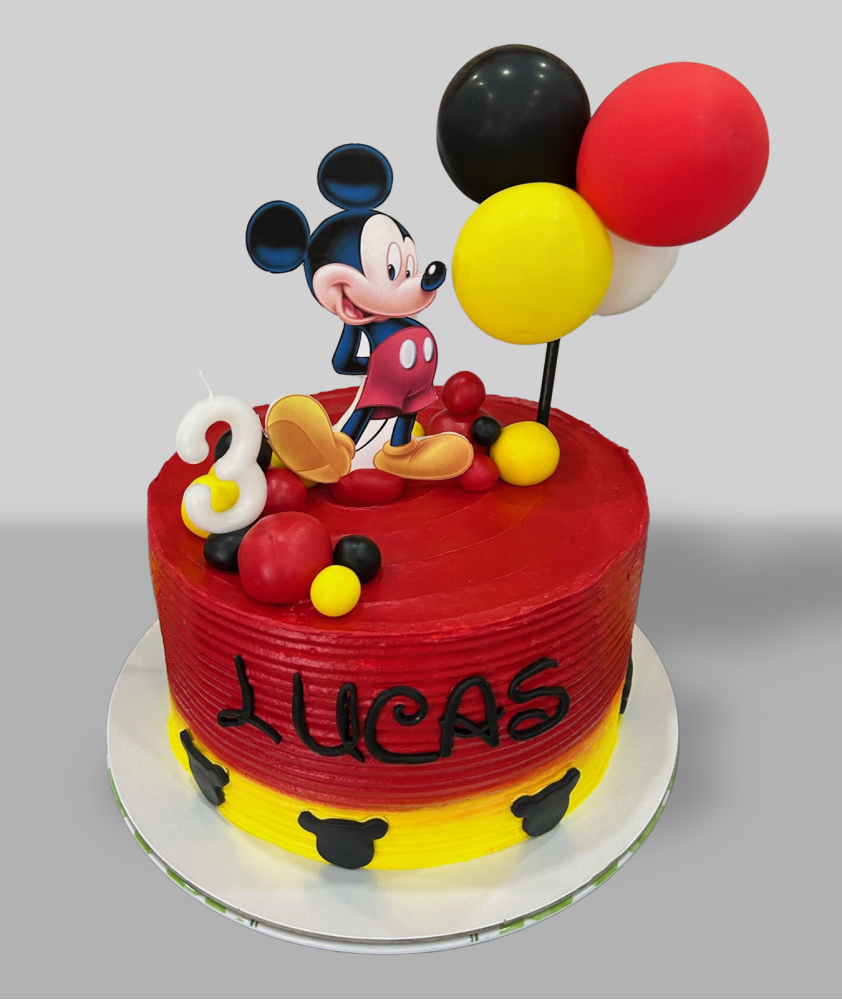 Bolo Mickey Mouse Vermelho