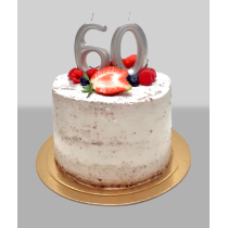 Bolo Caiado branco com Frutos