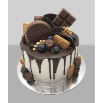 Bolo Chocolate e Bolachas