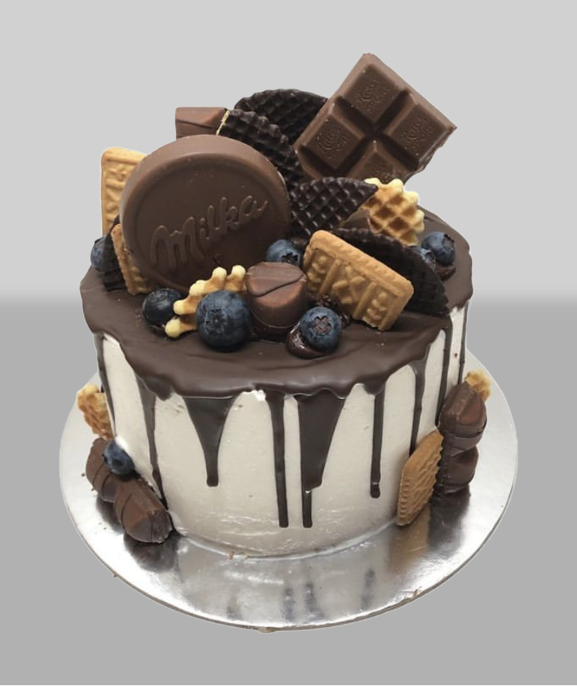 Bolo Chocolate e Bolachas