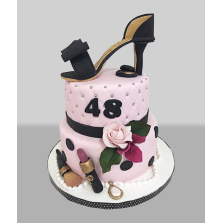 Bolo Cor de Rosa Glamour