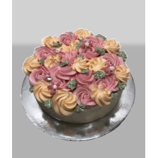 Bolo Rosetas Coloridas