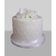 Bolo Branco com Flores