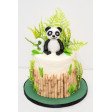 Bolo Branco Panda Bambu