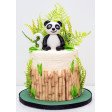 Bolo Branco Panda Bambu