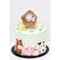 Bolo Verde Animais da...