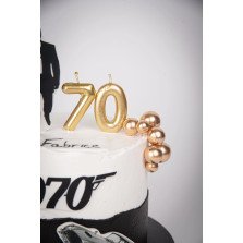 Bolo Preto e Branco 007 James Bond