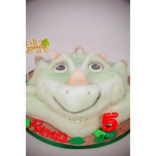 Bolo Dinossauro 3D Triceratopo