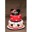 Bolo Minnie Mouse Branco e Vermelho