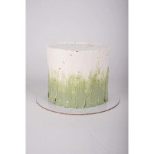 Bolo Branco e Verde