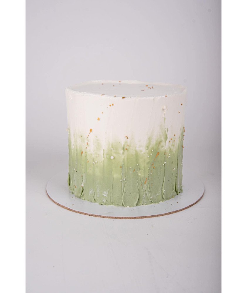 Bolo Branco e Verde