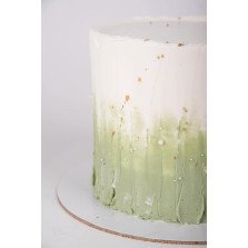Bolo Branco e Verde