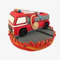 Bolo Carro dos Bombeiros 3D
