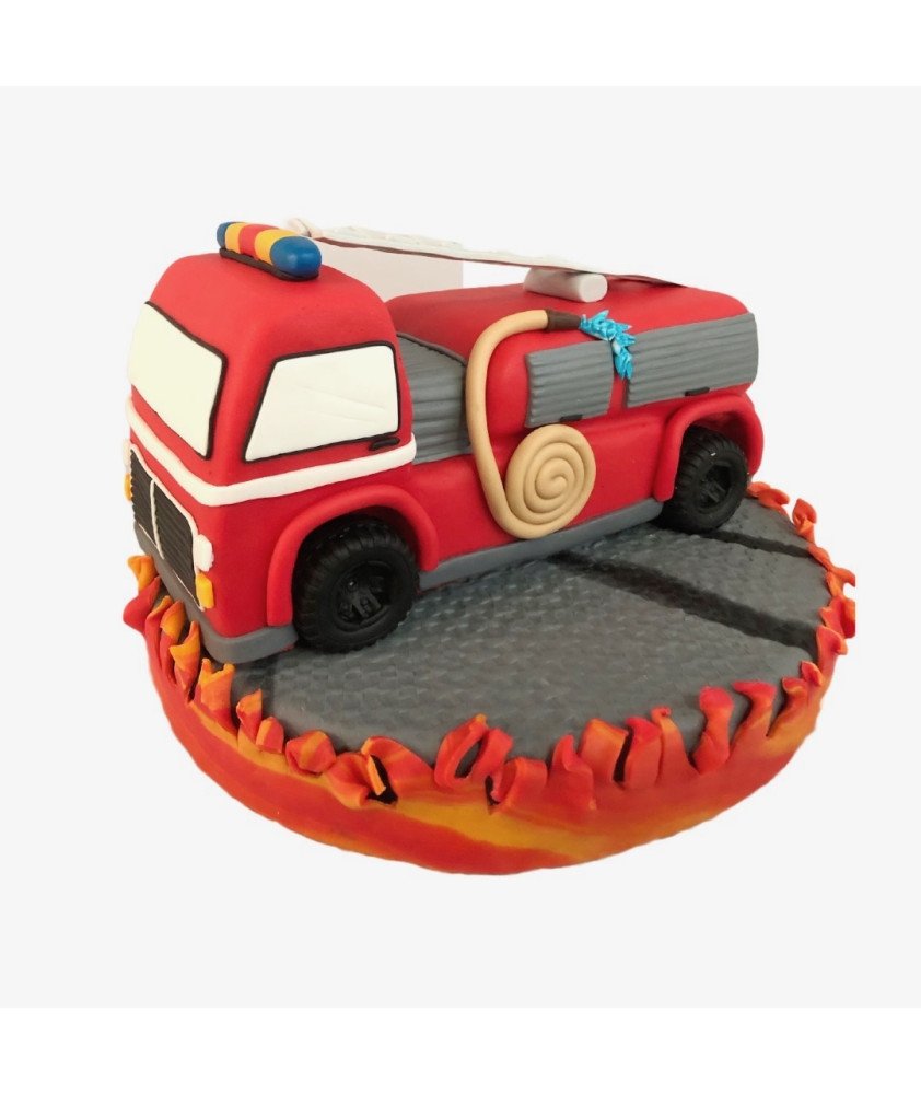 Bolo 3D Carro dos Bombeiros