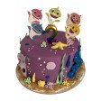 Bolo Mar Roxo Baby Shark