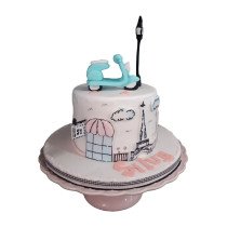 Bolo Rua de Paris com Scooter