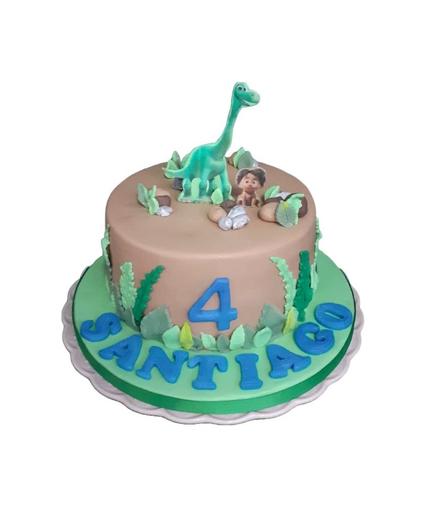 Bolo Castanho O Bom Dinossauro