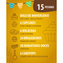 KIT FESTAS 15 pessoas