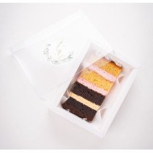 Gift Box com Fatia do Bolo de Casamento