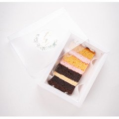 Gift Box com Fatia do Bolo de Casamento