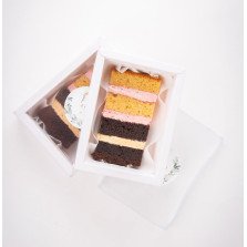 Gift Box com Fatia do Bolo de Casamento