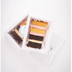 Gift Box com Fatia do Bolo de Casamento